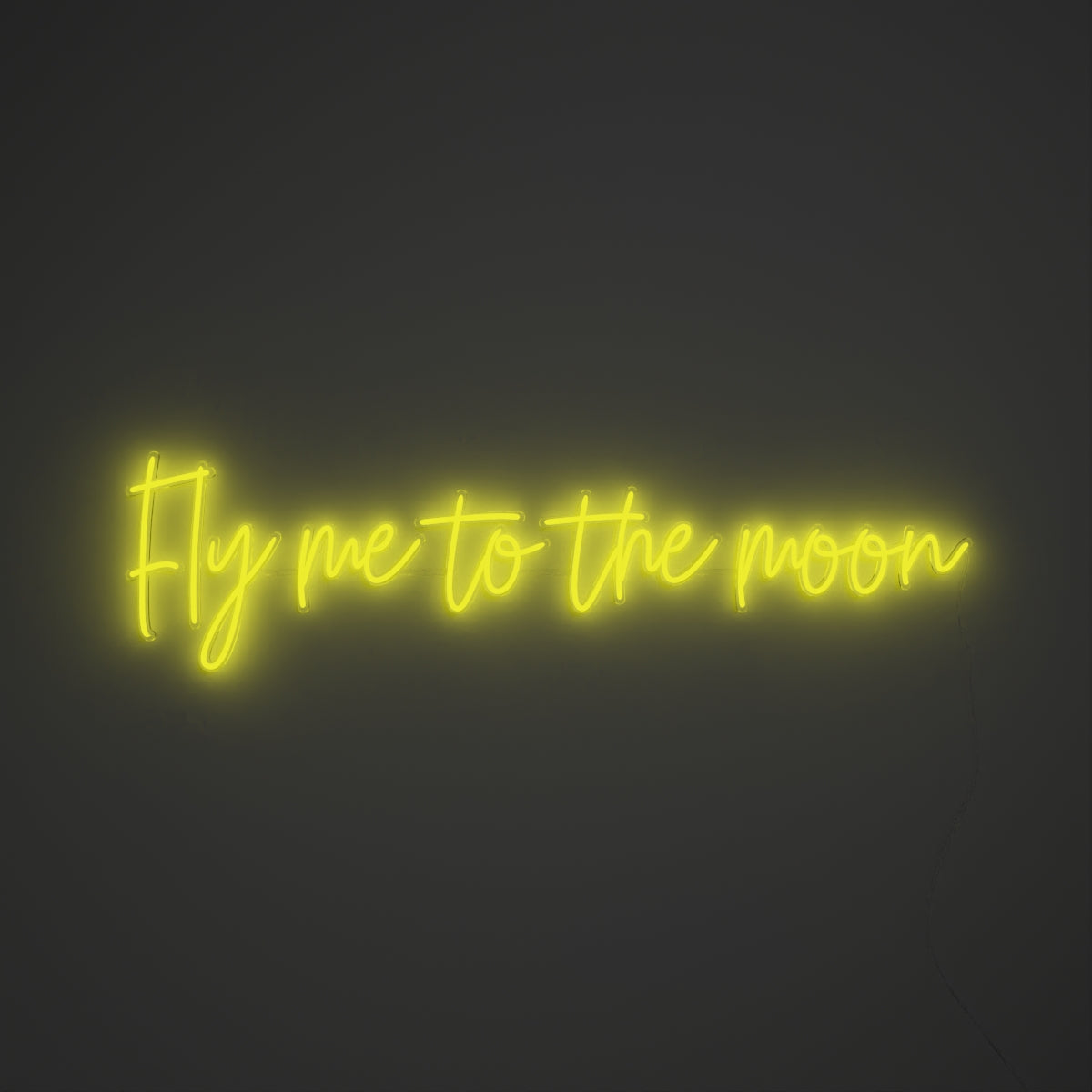 Fly me to the moon, neon LED sign